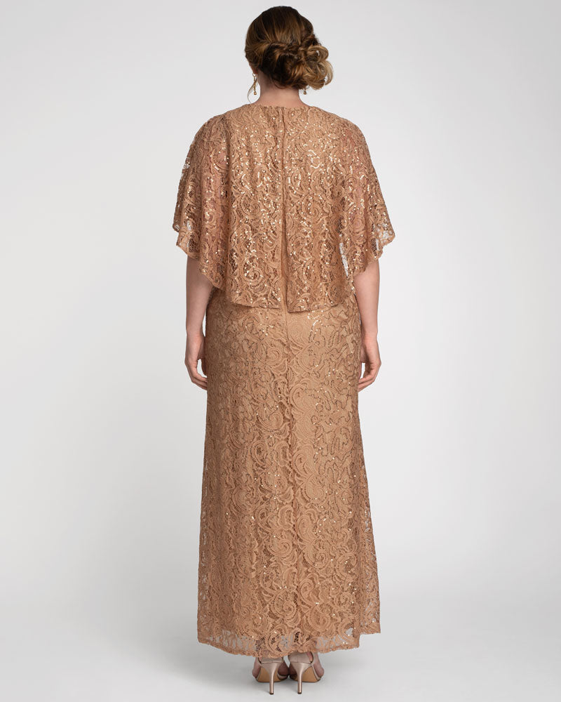 Celestial Cape Sleeve Gown - Sale!