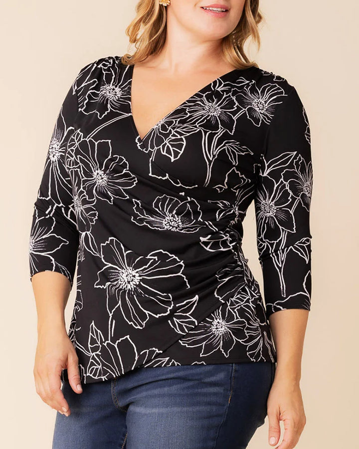 Femme Fatale Faux Wrap Top