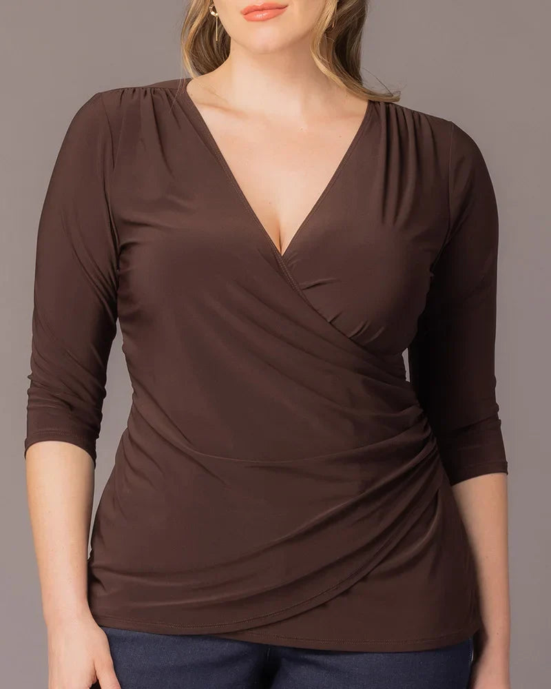 Femme Fatale Faux Wrap Top