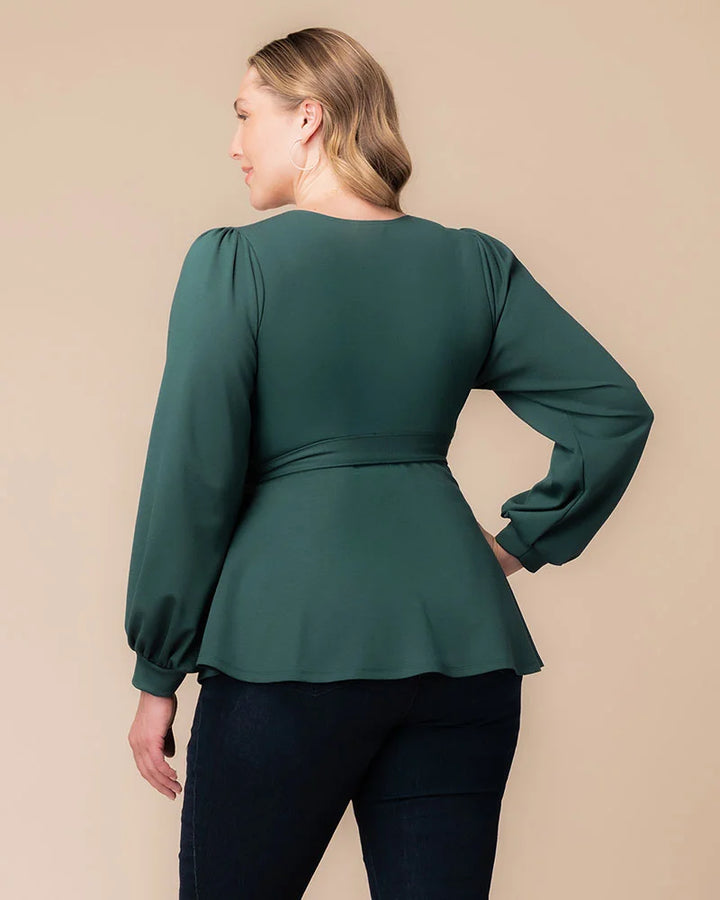 Natasha Long Sleeve Wrap Top
