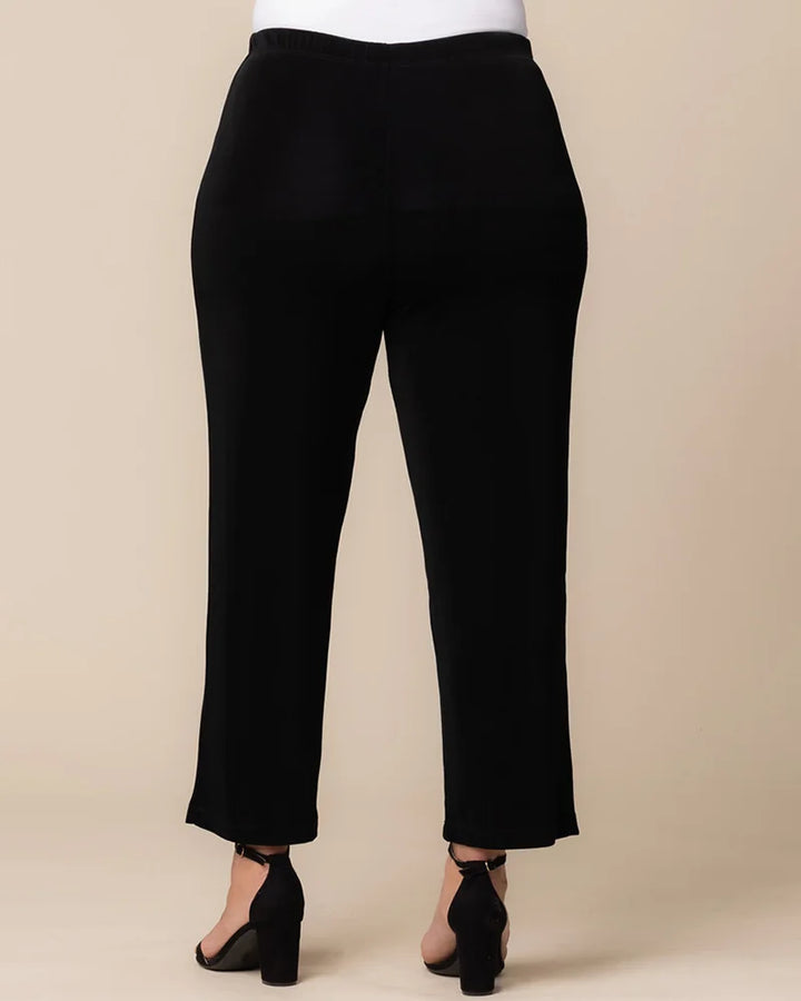 Classic Petite Pull-On Straight Leg Trousers by Vikki Vi