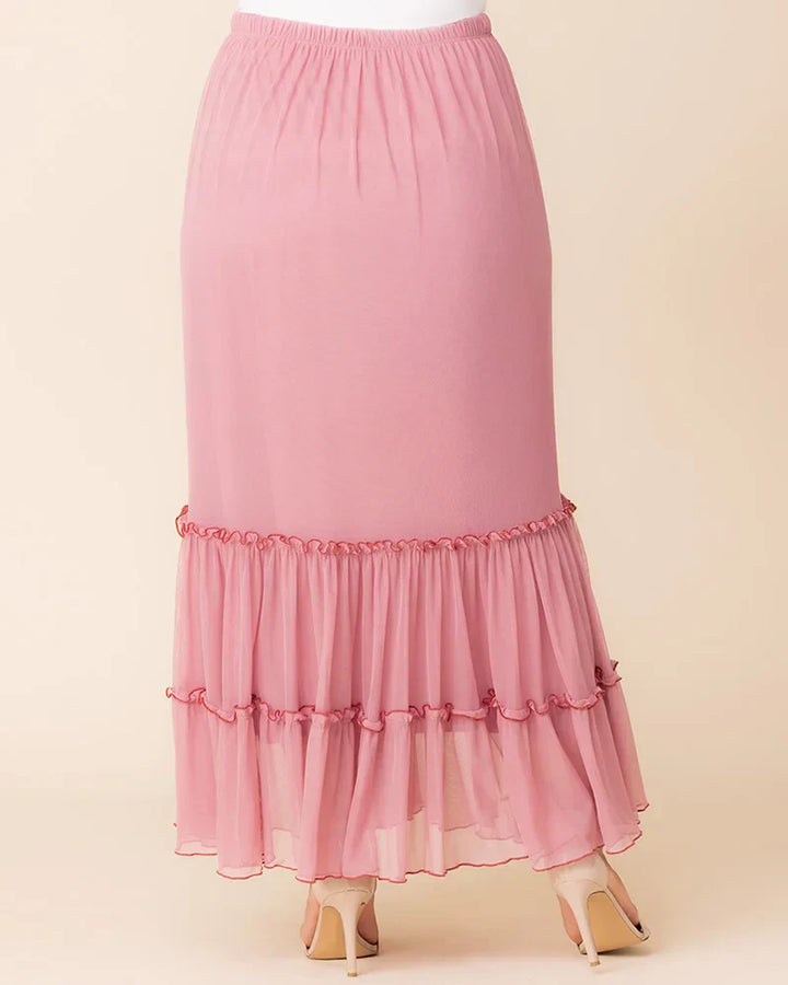 Isla Tiered Mesh Maxi Skirt – Sale!