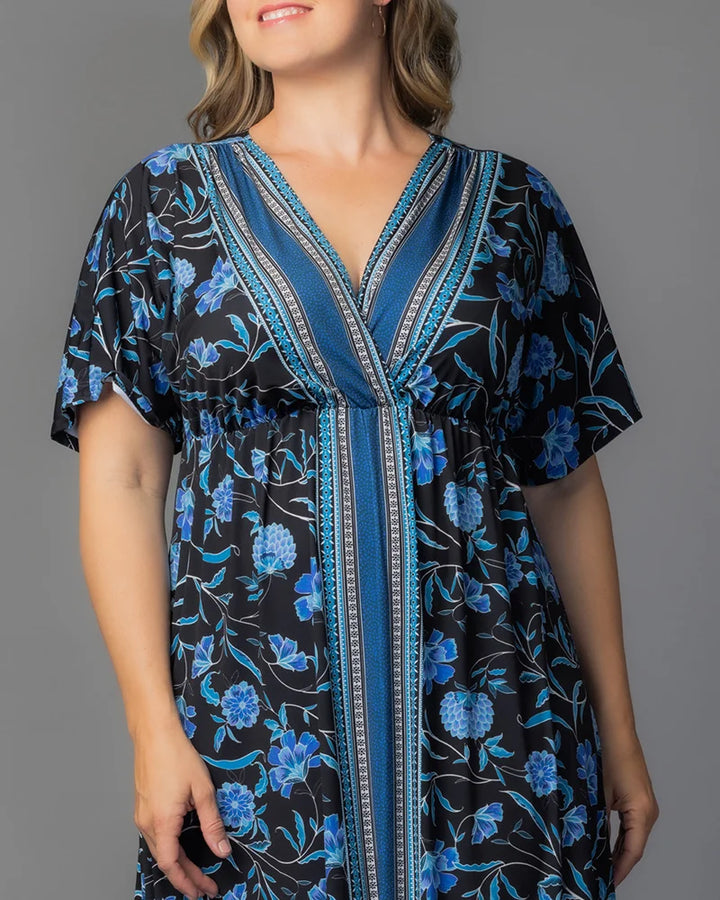Wanderlust Border Print Maxi Dress