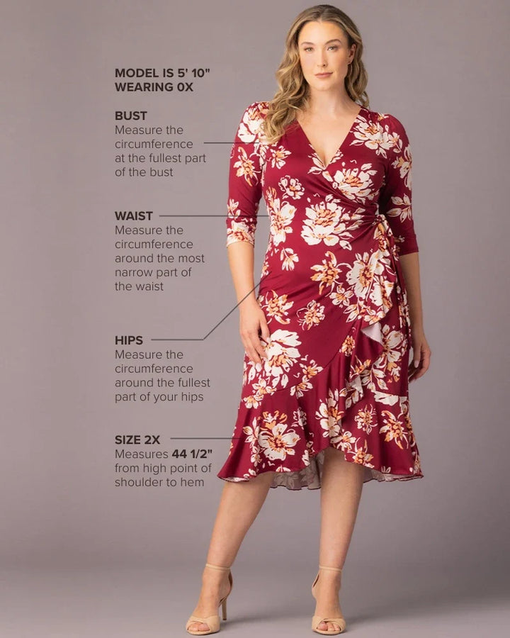 Flirty Flounce Wrap Dress - Sale!