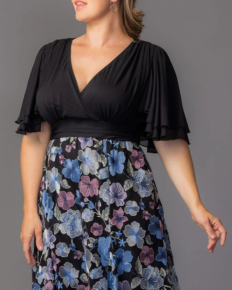 Lillian Embroidered Cocktail Dress