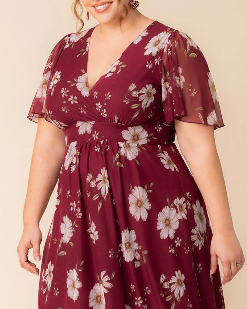 Margot Mesh Midi Cocktail Dress
