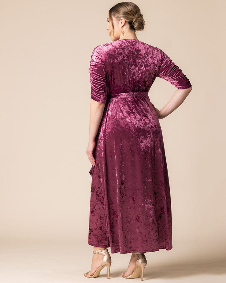 Cara Velvet Wrap Gown - Sale!