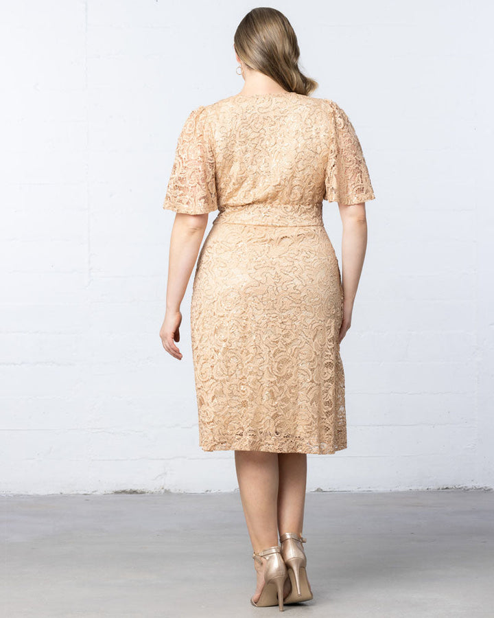 Starry Sequined Lace Cocktail Dress - Sale!