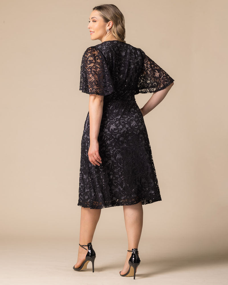 Starry Sequined Lace Cocktail Dress - Sale!