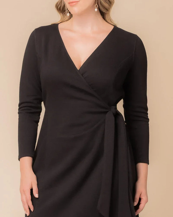 London Jumper Knit Wrap Dress - Sale!
