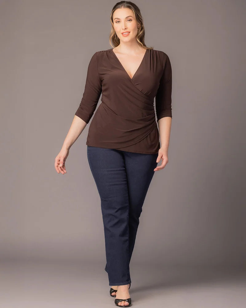 Femme Fatale Faux Wrap Top