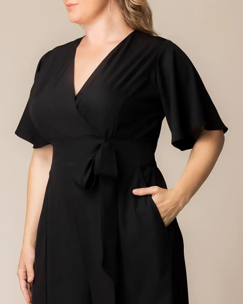Evelyn Cropped Wide Leg Jumpsuit