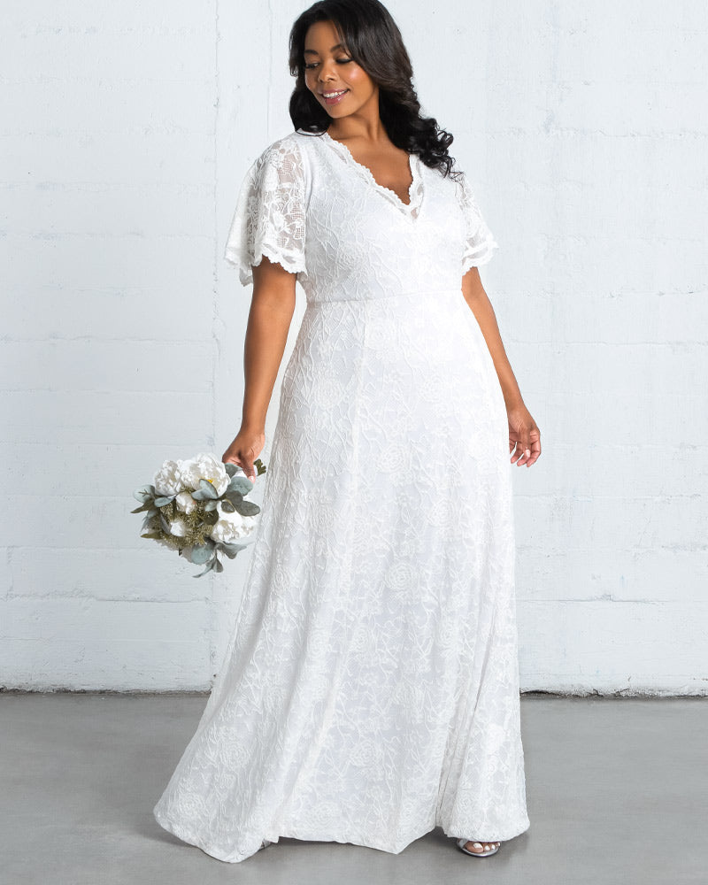 Blissful Lace Wedding Gown - Sale!