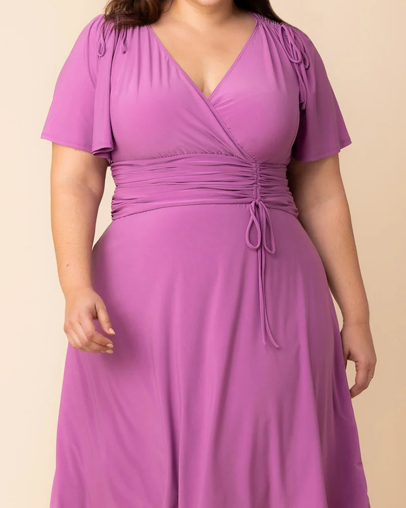 Jemma Ruched Tie Dress - Sale!