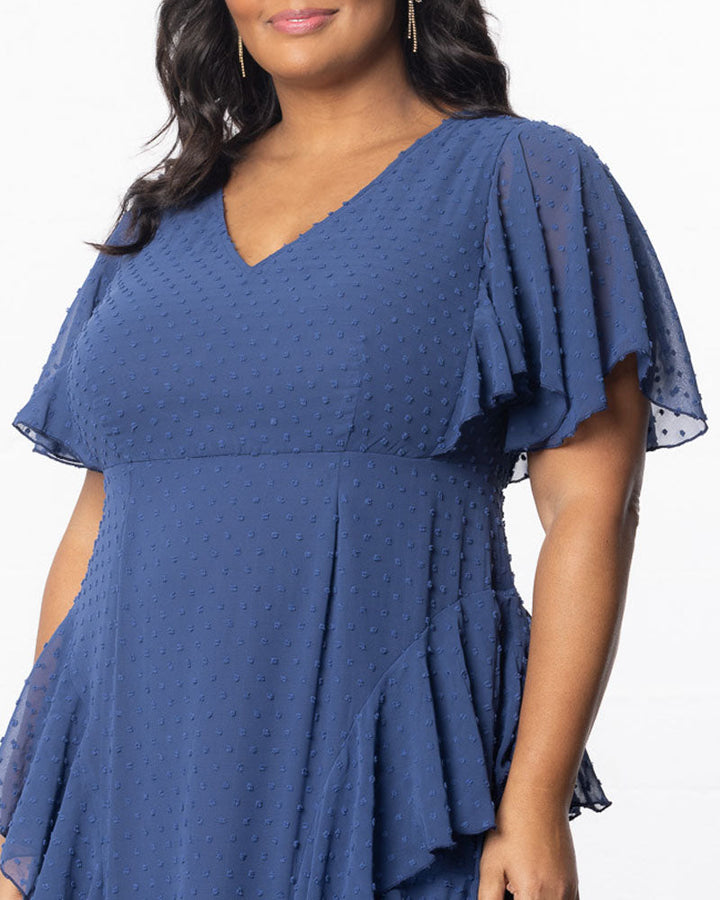 Tour de Flounce Chiffon Evening Gown - Sale!