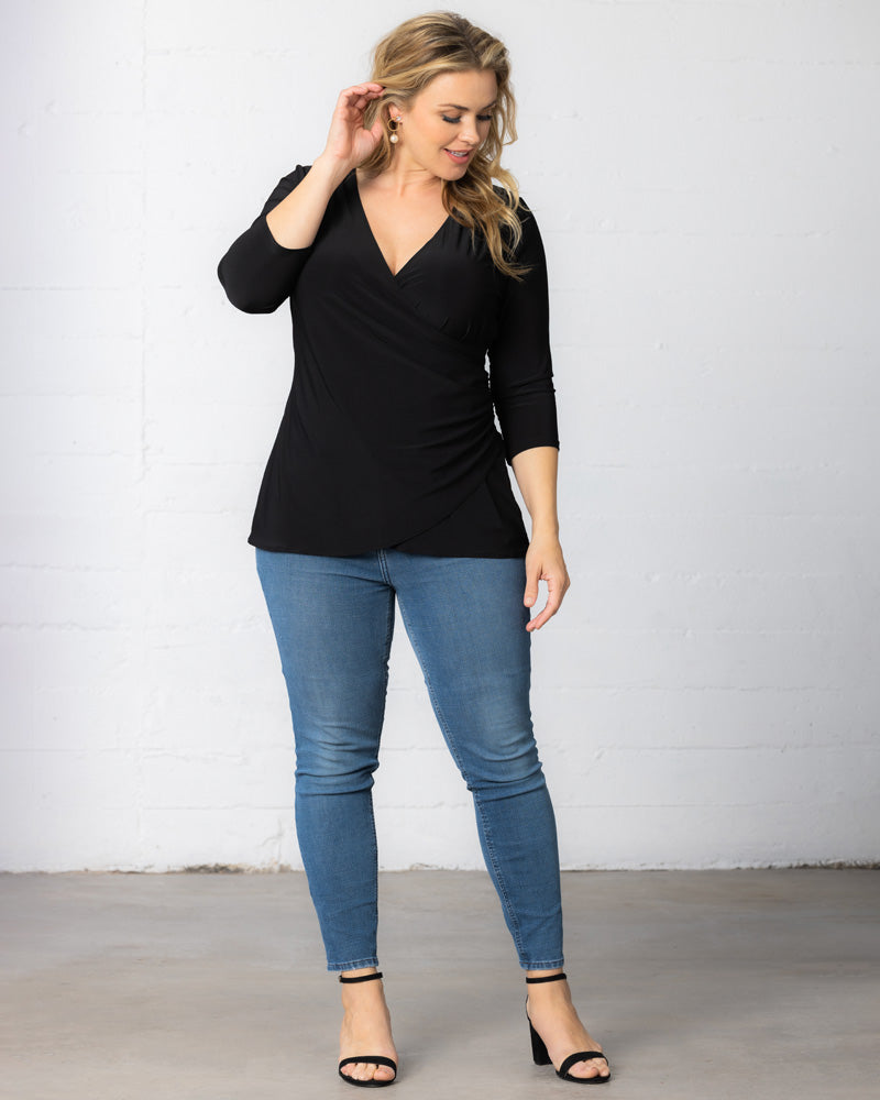 Femme Fatale Faux Wrap Top
