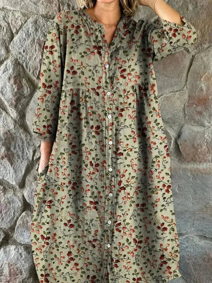 Ava | Floral Shirt Dress