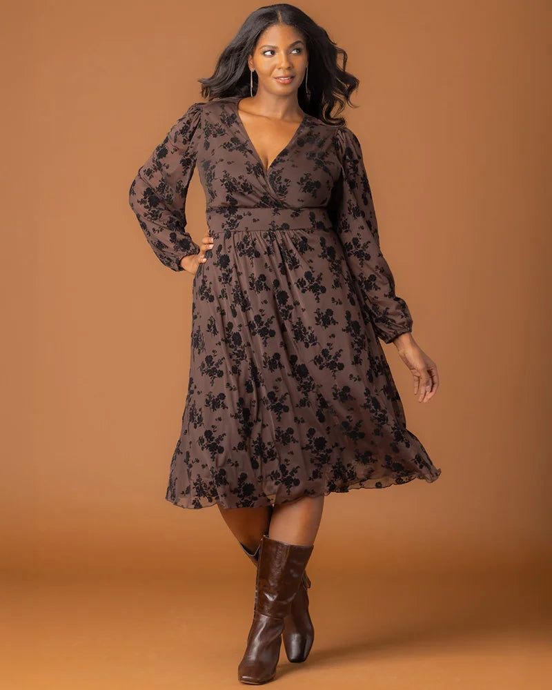 Melanie Mesh Midi Cocktail Dress - Sale!