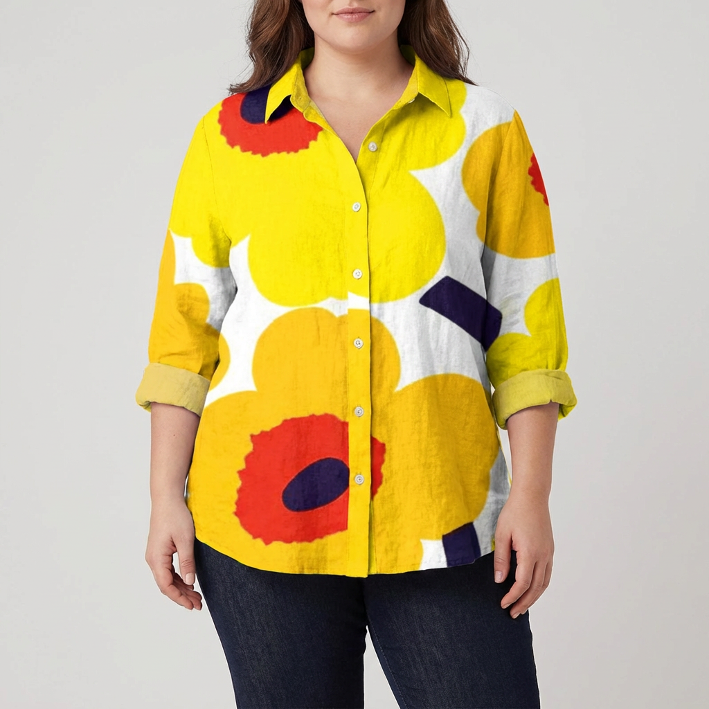 Ula | Elegant Linen Summer Blouse