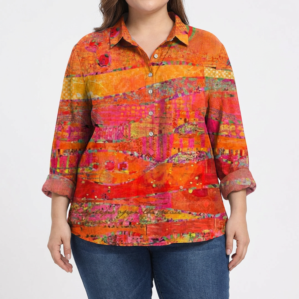Nova | Elegant Linen Summer Blouse