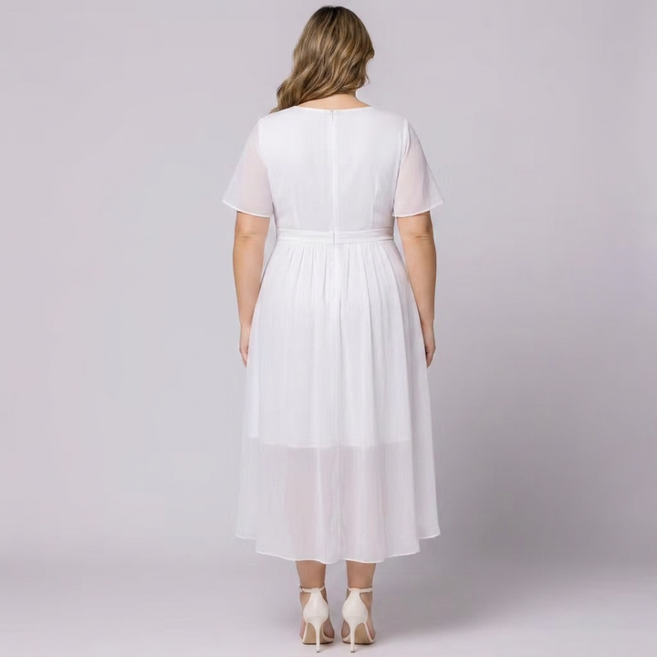Palermo Lace Faux Wrap Cocktail Dress