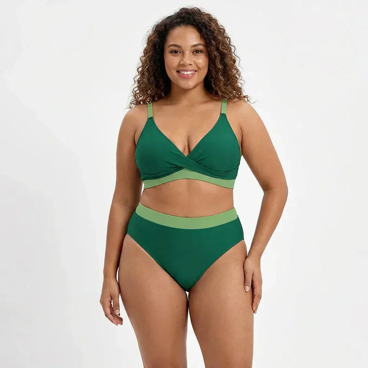 Wilhelmina | Your tummy-shaping bikini set with a stylish V-neck
