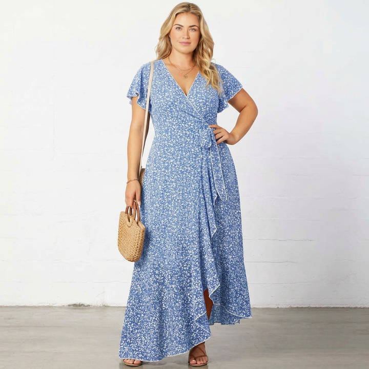 Floral Wrap Maxi Dress - Sale!