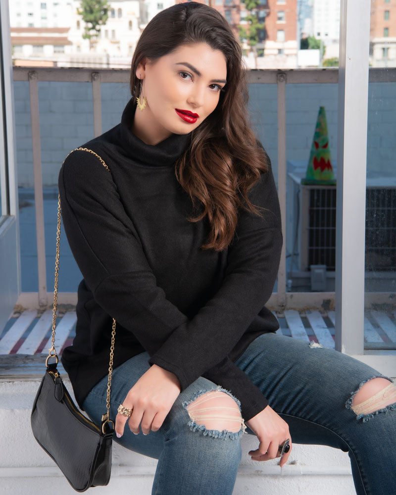 Paris Turtleneck Tunic Jumper