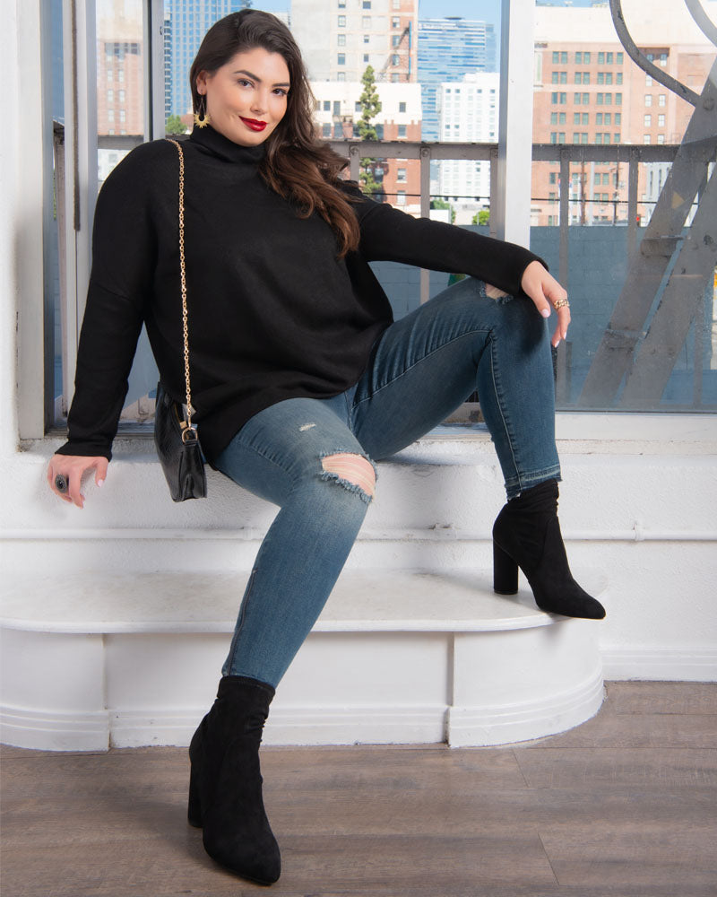Paris Turtleneck Tunic Jumper