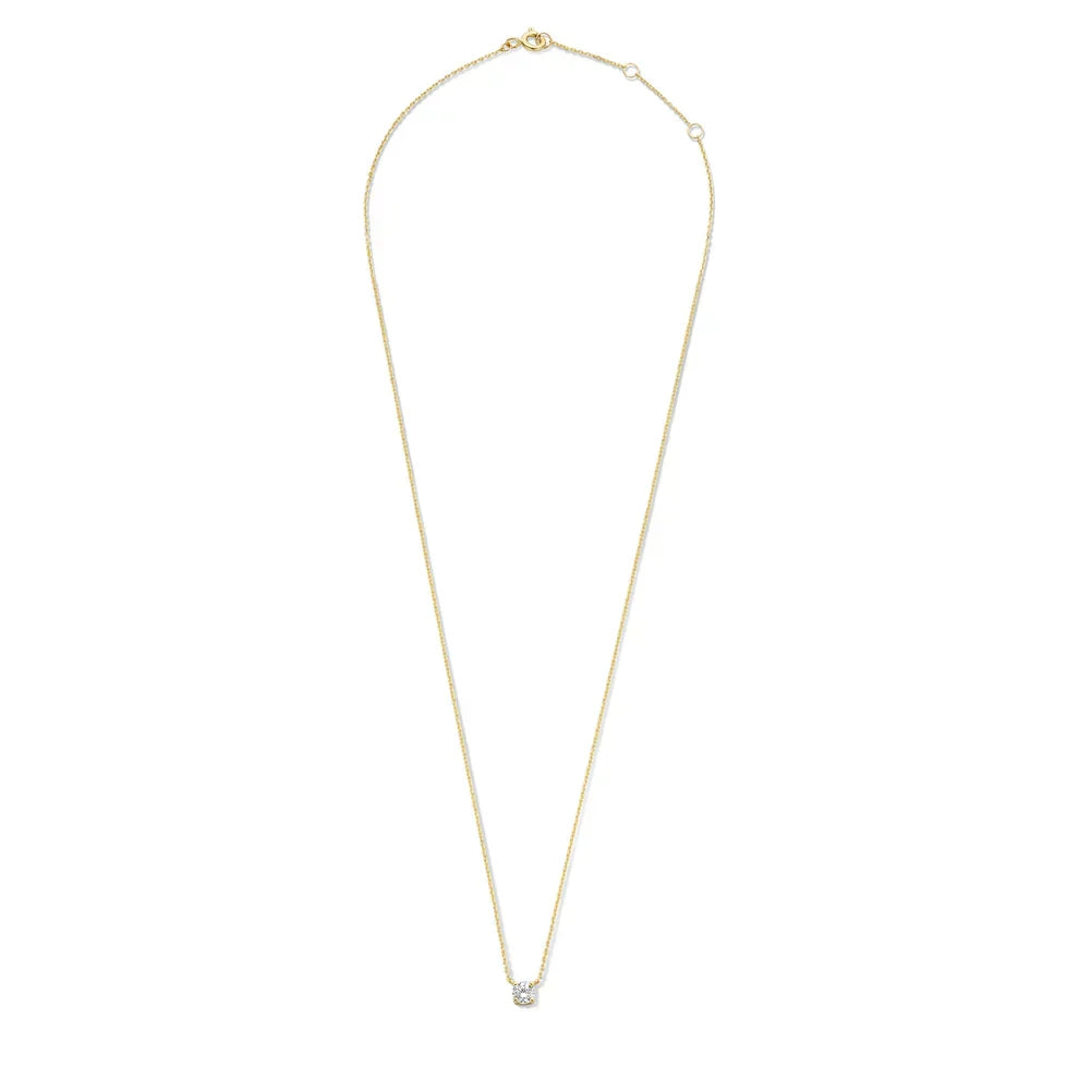 Monroe Moissanite Stone Necklace | Gold