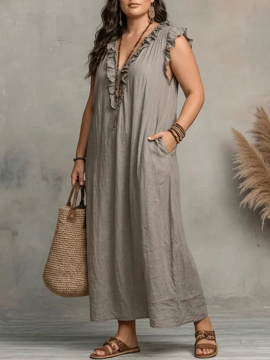 Esmé | Boho Ruffle Maxi Dress